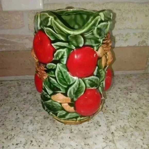 Vintage Inarco Japan Apples Nuts Leaves E4480 pitcher INARCO - Picture 3 of 7